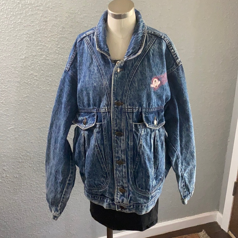 Vintage Coca-Cola Texas denim jacket. Baggy fit.